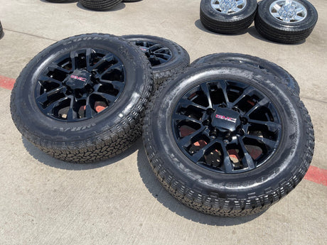 20" GMC AT4 Chevy Silverado Trail Boss 2500 OEM 94030 wheels rims 2025 2026 NEW Texas Truck Tire