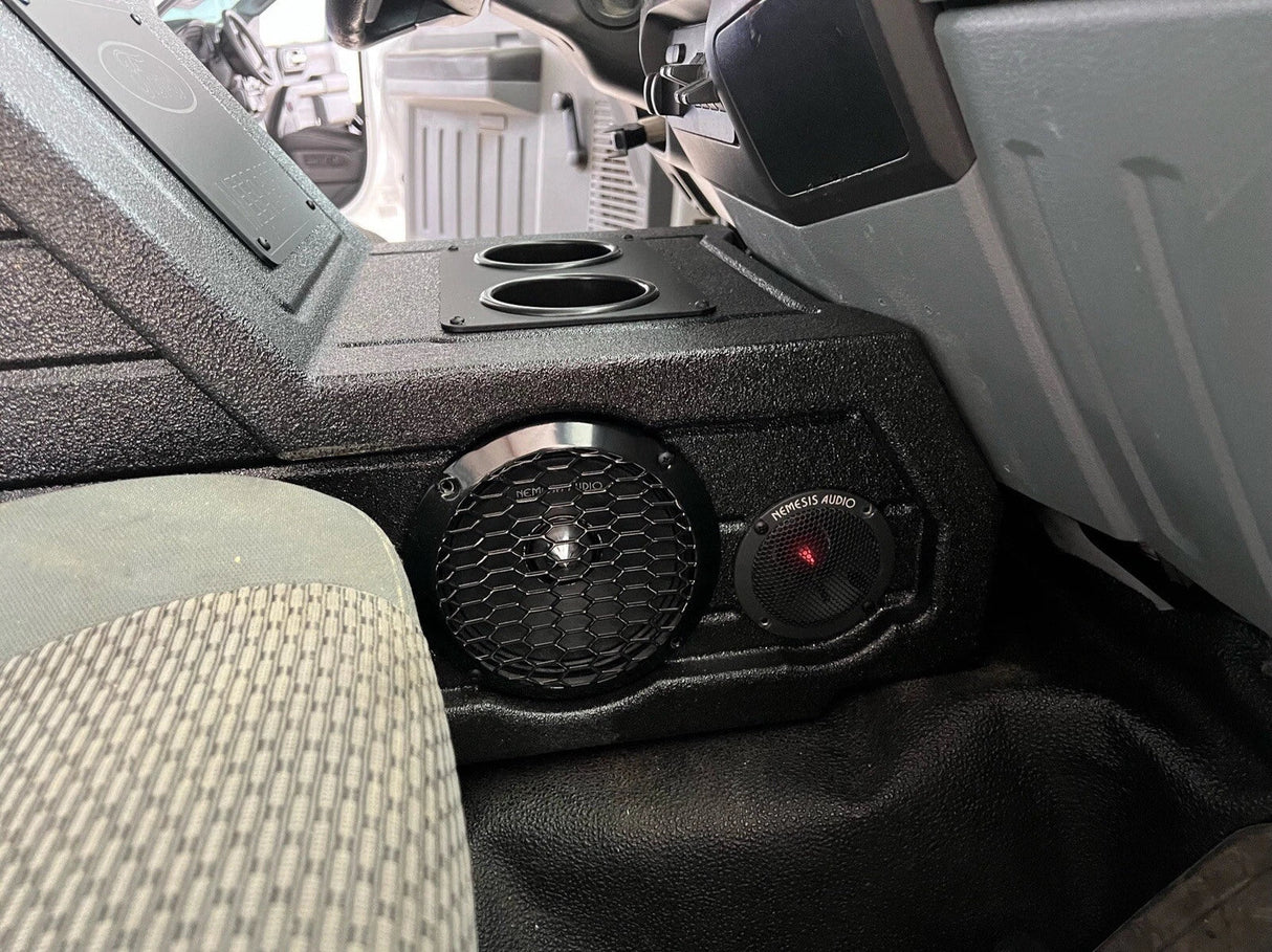 Center Console Enclosure Box Ford F-250 2008-2016 Ported 12" Mega Bass