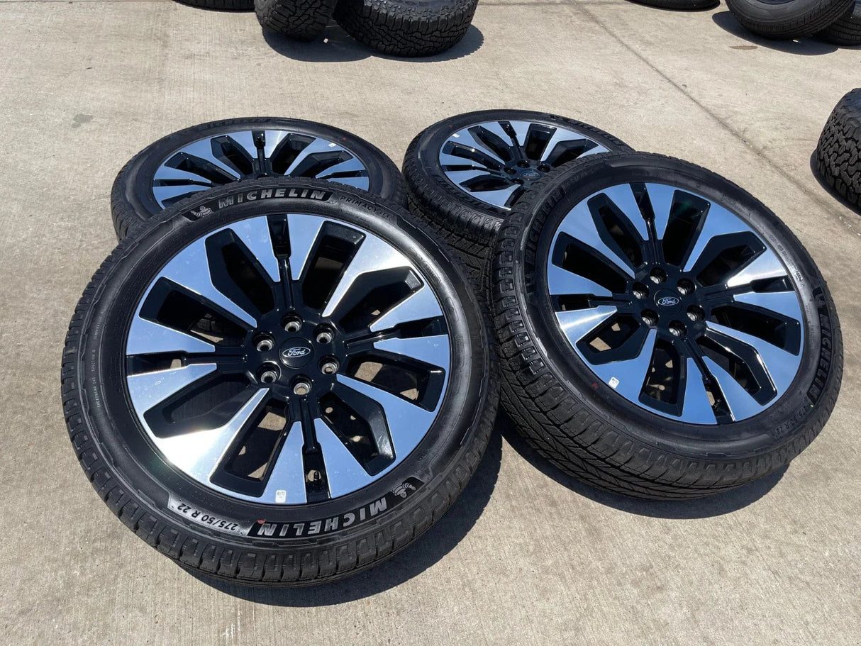 22" Ford F-150 LIMITED Plus OEM 94223 rims wheels Expedition MICHELIN 2026 NEW Texas Truck Tire