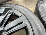 22" Lincoln Navigator OEM rims wheels Black Label 95384 10496 tires PIRELLI NEW Texas Truck Tire