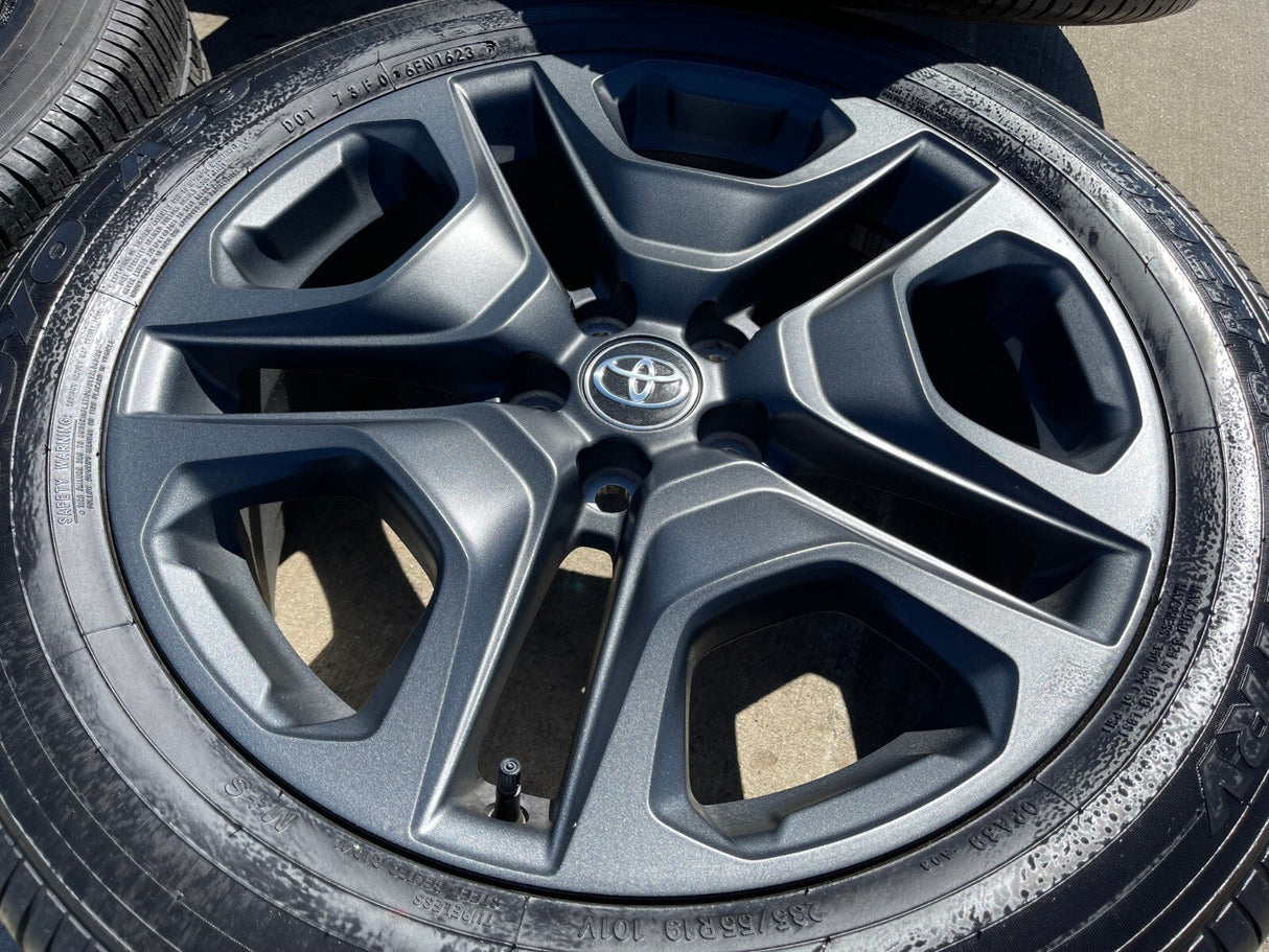 19" Toyota Rav4 Premium OEM wheels rims 75243 Highlander 2022 2023 2024 2025 Texas Truck Tire