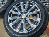 22" Chevy Tahoe Silverado Suburban OEM wheels rims 2025 2026 NEW MICHELIN Texas Truck Tire