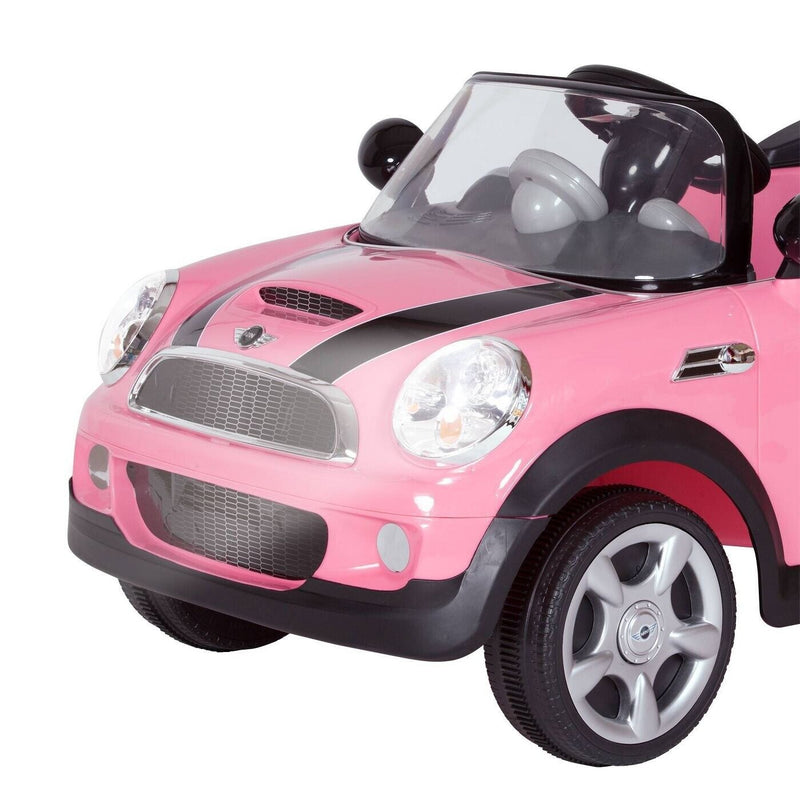 Rev Up the Fun with the Pink 6V Mini Cooper Ride-On