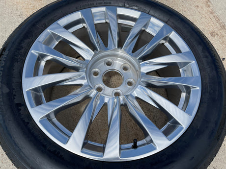 22" Cadillac Escalade OEM 4873 95026 polished wheel rim 2021 2022 2023 2024 2025 Texas Truck Tire