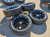 22" Jeep Grand Wagoneer OEM 9298 Obsidian rims wheels RAM 1500 MICHELIN Texas Truck Tire