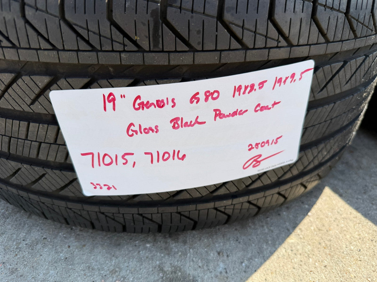 19" Hyundai Genesis G70 G80 G90 OEM 71015 71016 wheels rims 2024 2025 2026 NEW Texas Truck Tire