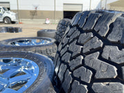 18x9 18" Fuel Maverick D536 Chevy Silverado F-150 RAM wheels rims 6x139 6x135 Texas Truck Tire
