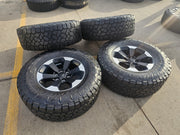 18" Dodge Ram 1500 Rebel Black OEM 2671 wheels rims TOYO A/T3 35" Texas Truck Tire