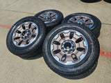 20" Ford F-250 F-350 OEM 10487 LIMITED KING RANCH tan wheels rims 2024 2025 NEW Texas Truck Tire