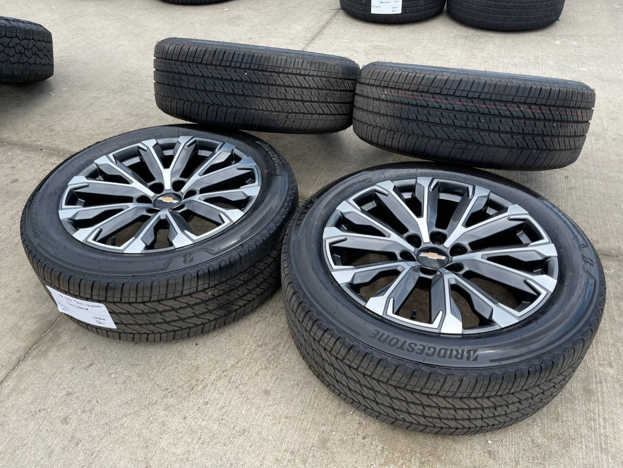 22" Chevy Tahoe Silverado Suburban OEM wheels rims 2022 2023 2024 2025 2026 NEW Texas Truck Tire