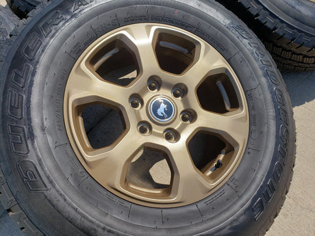 17" Ford Bronco HERITAGE wheels rims BRONZE tires 10384 OEM NEW Texas Truck Tire