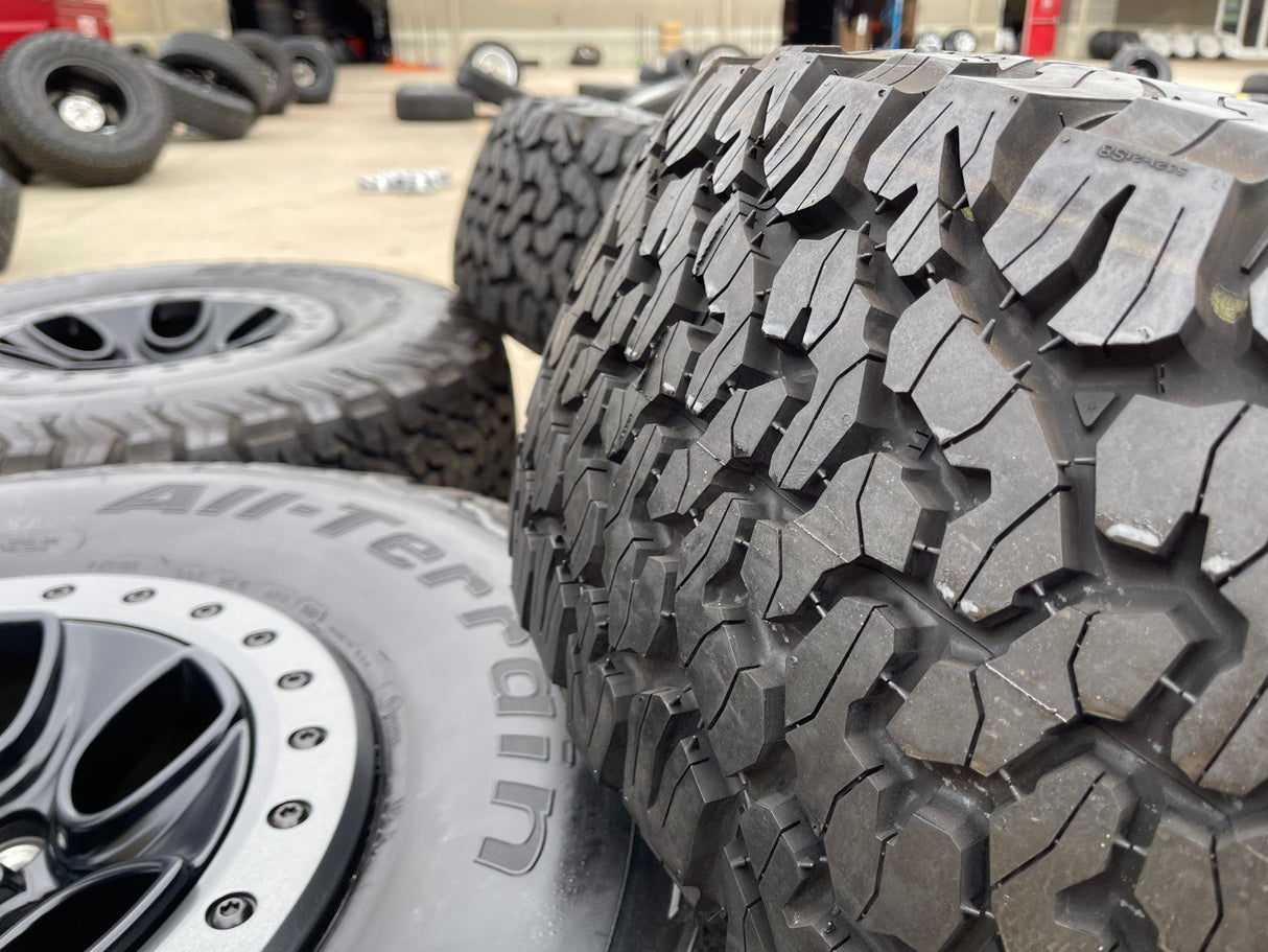 17" Ford F-150 Raptor OEM BEADLOCK rims wheels 10459 95210 BFG KO2 37" tires NEW Texas Truck Tire
