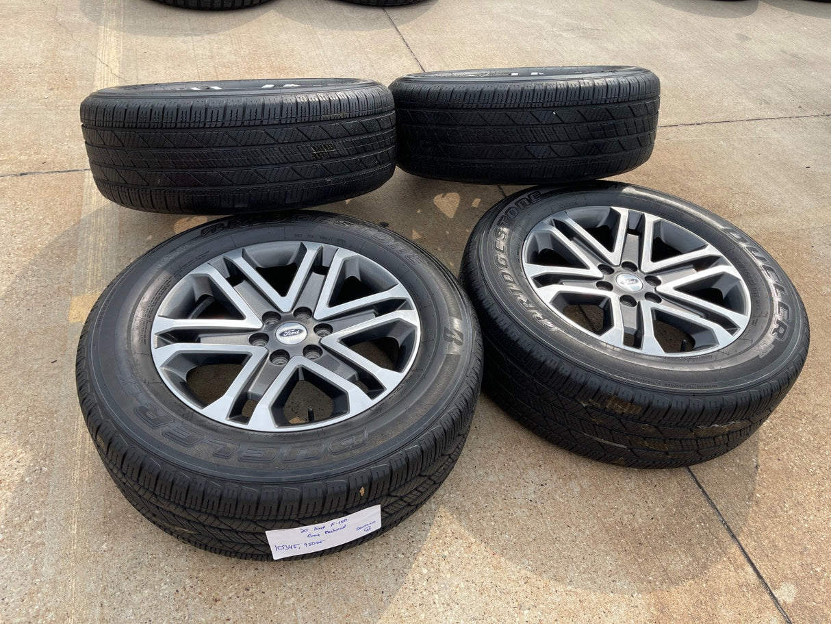20" Ford F-150 OEM rims wheels 10345 95025 Expedition 2022 2023 2024 BRIDGESTONE Texas Truck Tire