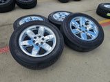 20" GMC Yukon Sierra Chevy Tahoe OEM 5420 CHROME wheels rims YOKOHAMA Texas Truck Tire