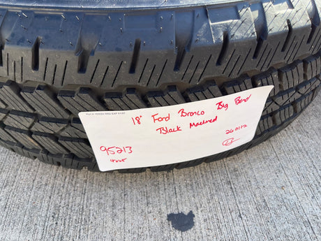 18" Ford Bronco wheels rims tires black 95213 Ranger 2023 2024 2025 2026 NEW Texas Truck Tire
