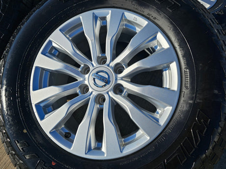 18" Nissan Titan Armada PRO-4X OEM 62737 wheels rims FALKEN A/T3 tires NEW Texas Truck Tire