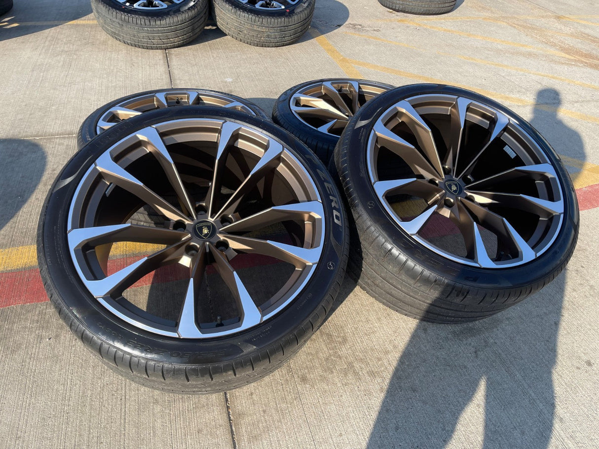 23" Lamborghini Urus Taigete OEM wheels rims 2022 2023 2024 2025 2026 BRONZE NEW Texas Truck Tire