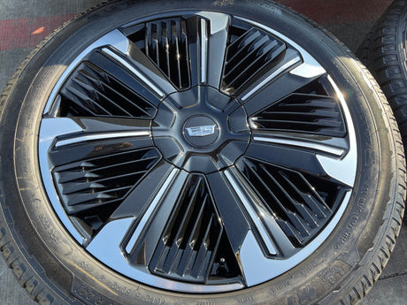 24" Cadillac Escalade IQ DEEP SPACE EV OEM wheels rims Hummer 2500 2025 2026 NEW Texas Truck Tire