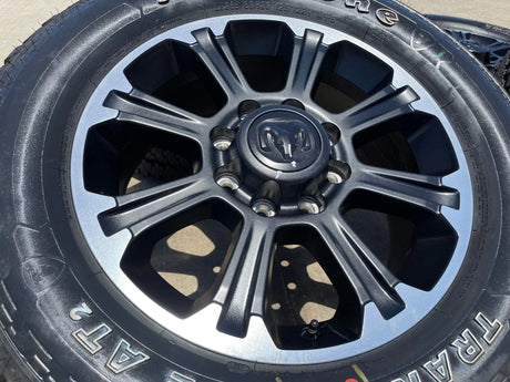 20" Dodge Ram 2500 3500 LARAMIE OEM wheels rims A/T tires 2025 2026 NEW Texas Truck Tire