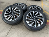 22" Lincoln Navigator OEM 10666 rims wheels BLACK LABEL 2025 2026 BRIDGESTONE Texas Truck Tire
