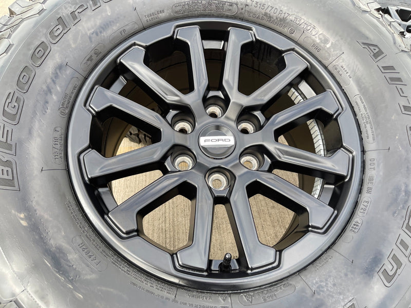 17" Ford F-150 Raptor OEM 10611 rims wheels Bronco 2024 2025 2026 BFG 35" NEW Texas Truck Tire