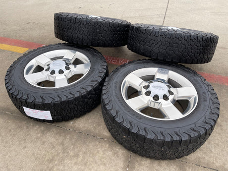 20" Chevy Silverado ZR2 GMC Sierra AT4X 2500 OEM 5771 5801 5826 wheels rims BFG Texas Truck Tire