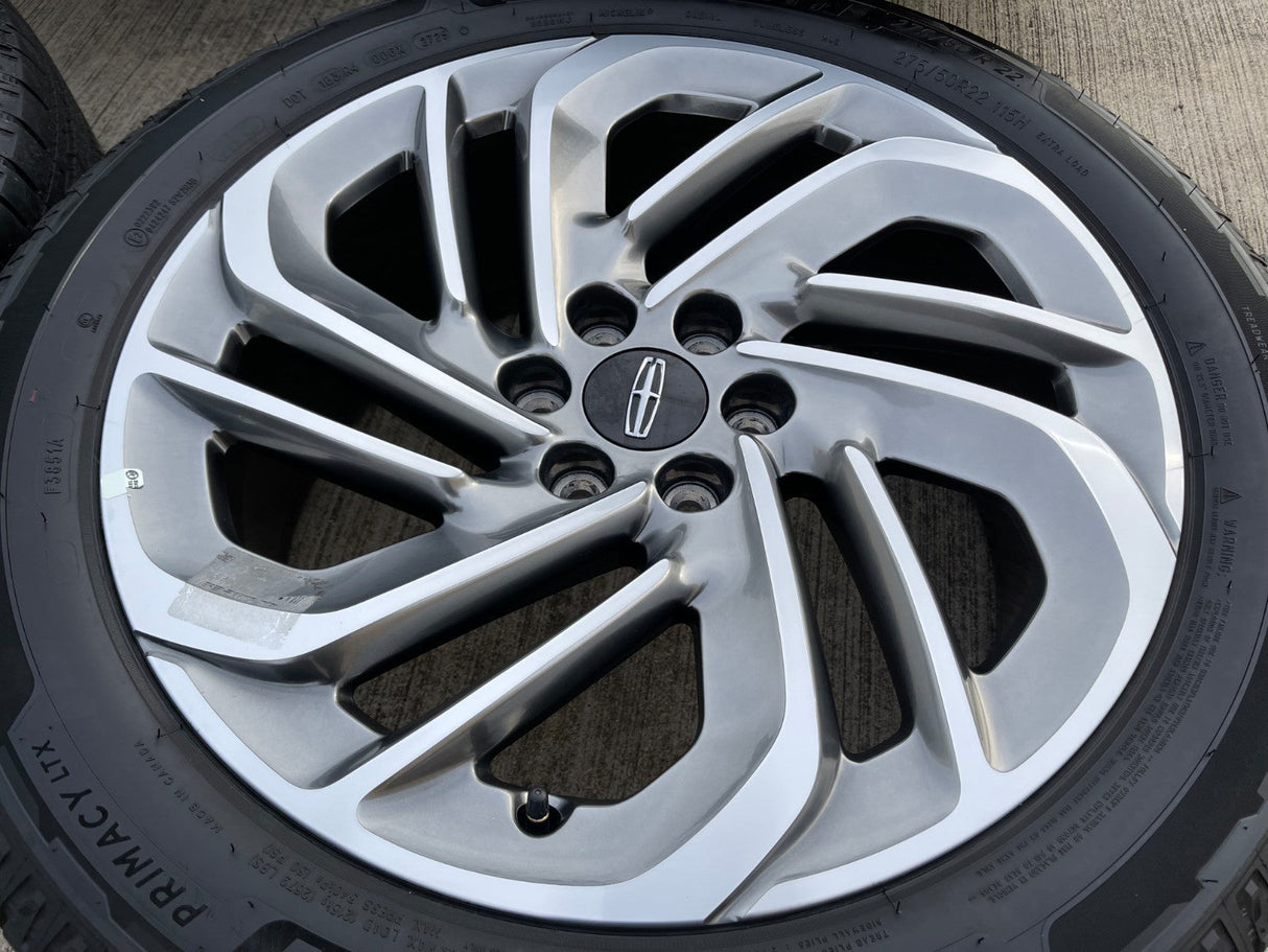 22" Lincoln Navigator OEM 94225 rims wheels BLACK LABEL 2025 2026 MICHELIN Texas Truck Tire
