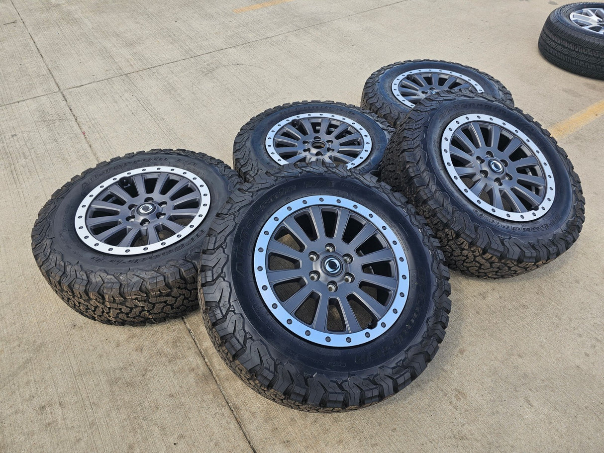 (5) 18" INEOS Grenadier OEM wheels rims beadlock 2023 2024 2025 2026 NEW BFG Texas Truck Tire
