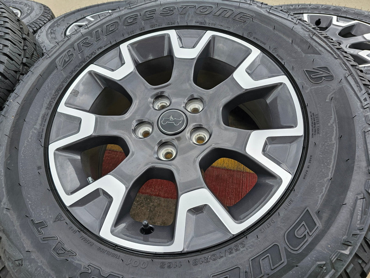 18" Jeep Wrangler Gladiator OEM 9330 wheels rims Grand Cherokee 2024 2025 NEW Texas Truck Tire