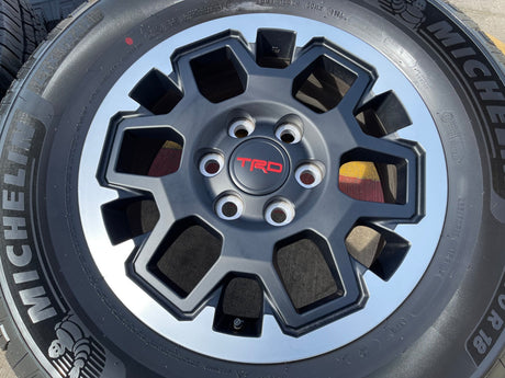 18" Toyota Tacoma 4Runner TRD OEM 94199 wheels rims 2024 2025 2026 NEW MICHELIN Texas Truck Tire