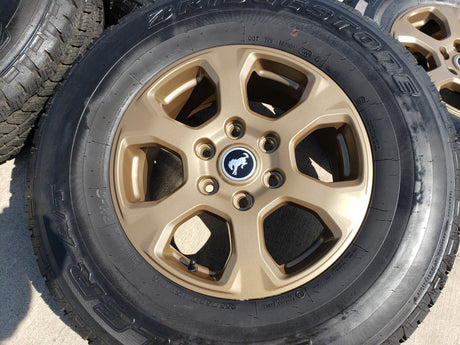 17" Ford Bronco HERITAGE wheels rims BRONZE tires 10384 OEM NEW Texas Truck Tire