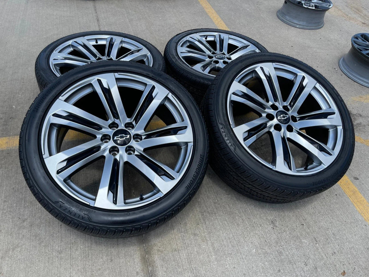 24" Chevy Tahoe Silverado OEM wheels rims tires Escalade 2023 2024 2025 2026 NEW Texas Truck Tire