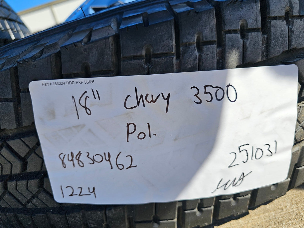 18" GMC Sierra 3500 DENALI Dually rims wheels OEM 14127 14129 8x210 MICHELIN NEW Texas Truck Tire