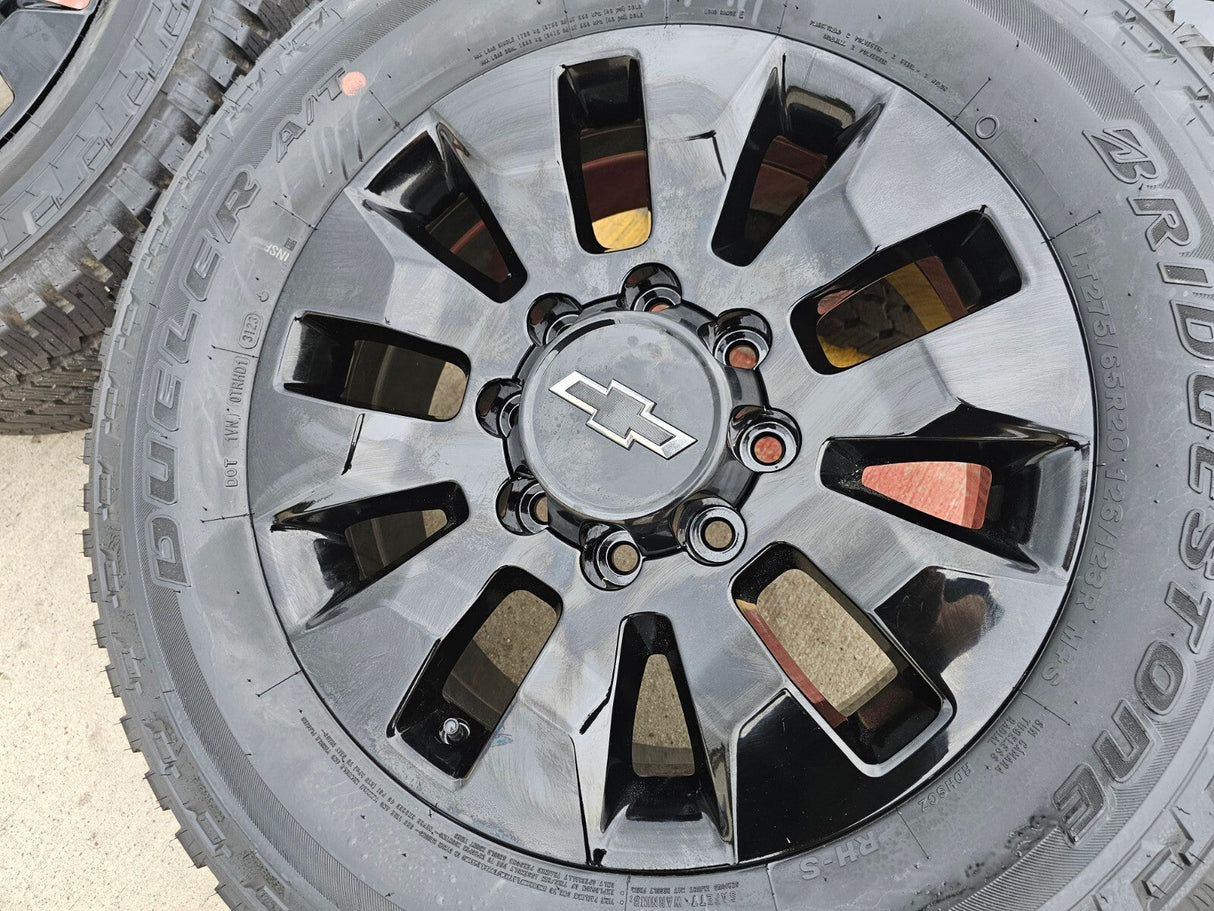 20" Chevy Silverado 2500 3500 OEM 5960 5947 GMC Sierra wheels rims 2025 2026 NEW Texas Truck Tire