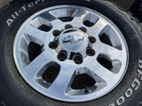 18" Chevy Silverado GMC Sierra 2500 3500 OEM 5502 wheels rims tires BFG KO2 A/T Texas Truck Tire