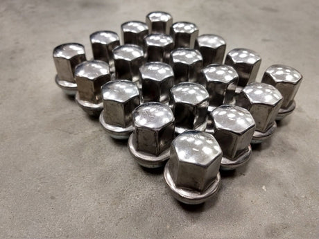 (20) OEM Dodge RAM 1500 Charger Challenger SRT lug nuts polished OE 14x1.5 Texas Truck Tire