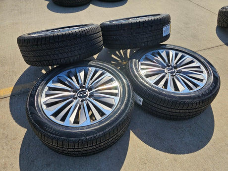 22" Infiniti QX80 QX56 Nissan Titan Armada OEM 94236 wheels rims 2025 2026 NEW Texas Truck Tire