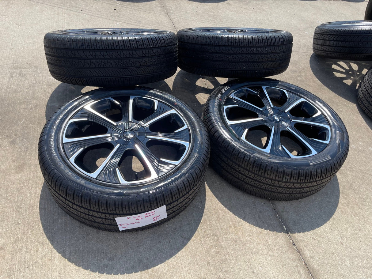 21" Lincoln Nautilus Black Label OEM 10563 rims wheels 2023 2024 2025 2026 NEW Texas Truck Tire