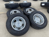 17" Ford F-350 Dually OEM 10477 10478 rims wheels 2023 2024 2025 GOODYEAR Texas Truck Tire