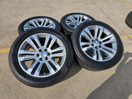 22" GMC Yukon DENALI OEM wheels rims 5822 tires Sierra Texas Truck Tire