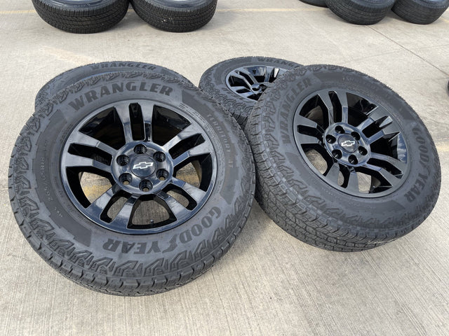 18" Chevy Silverado Suburban Tahoe OEM 5646 wheels rims Sierra GOODYEAR NEW Texas Truck Tire