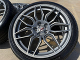 20" + 21" Chevy Corvette Z06 C8 OEM wheels rims 95580 95581 tires 2023 2024 2025 Texas Truck Tire