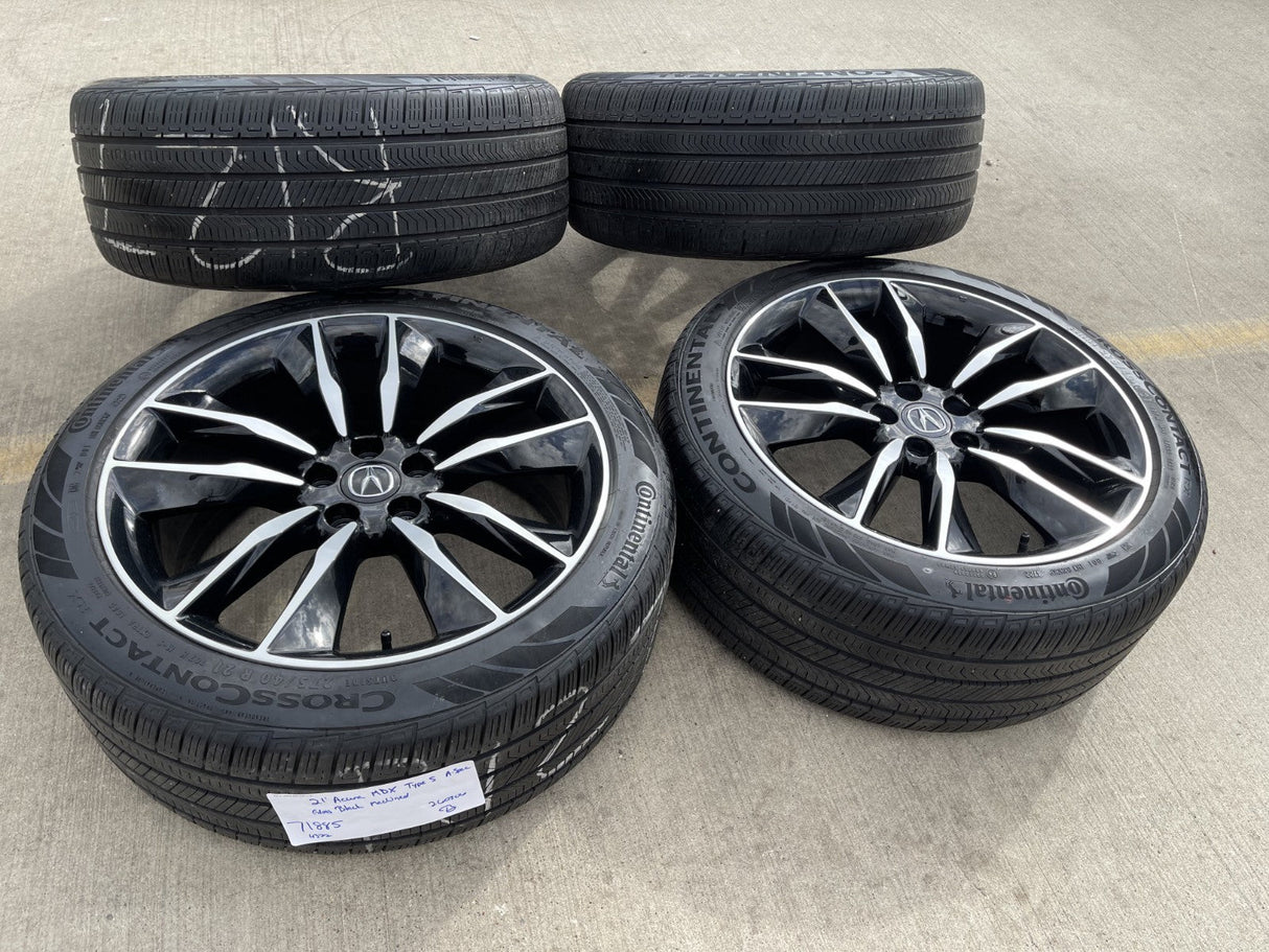 21" Acura MDX Type S OEM wheels rims 71885 Honda Ridgeline Pilot CONTINETAL Texas Truck Tire
