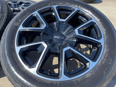 22" Chevy Tahoe Suburban RST OEM 14035 wheels rims Silverado 2024 2025 2026 2027 Texas Truck Tire