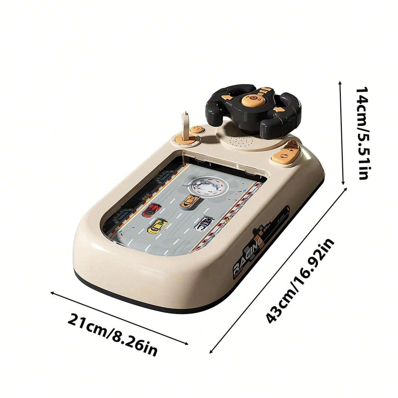 Racing Adventure Musical Steering Wheel Toy Car for Kids Driving Game