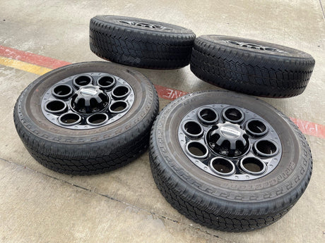20" Ford F-250 F-350 OEM black TREMOR 10299 10484 wheels rims 2023 2024 2025 Texas Truck Tire