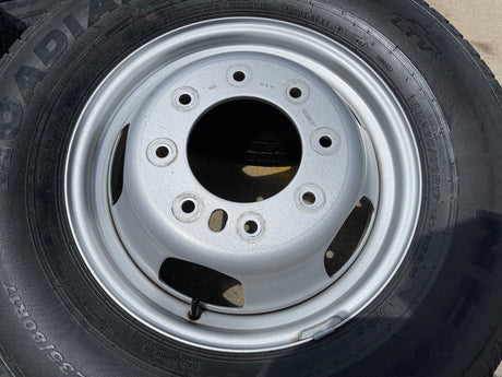 17" Dodge Ram 3500 Dually 8x200 wheels rims 2703 2704 OEM NEXEN tires Texas Truck Tire