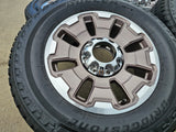 20" Ford F-250 F-350 OEM 10487 KING RANCH tan wheels rims 2024 2025 2026 NEW Texas Truck Tire