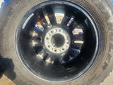 20" GMC Sierra Chevy 2500 OEM 5957 BLACK DIAMOND wheels rims 2024 2025 GOODYEAR Texas Truck Tire