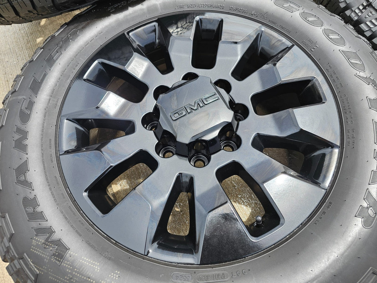 20" GMC Sierra DENALI Chevy Silverado 2500 3500 OEM 5960 5947 wheels rims NEW Texas Truck Tire